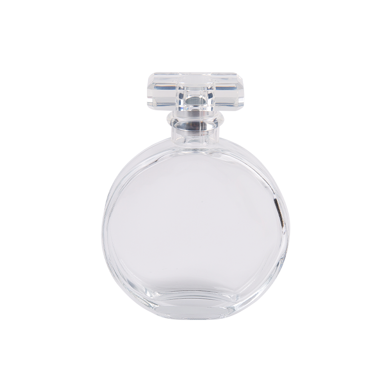 Owalna przezroczysta butelka perfum