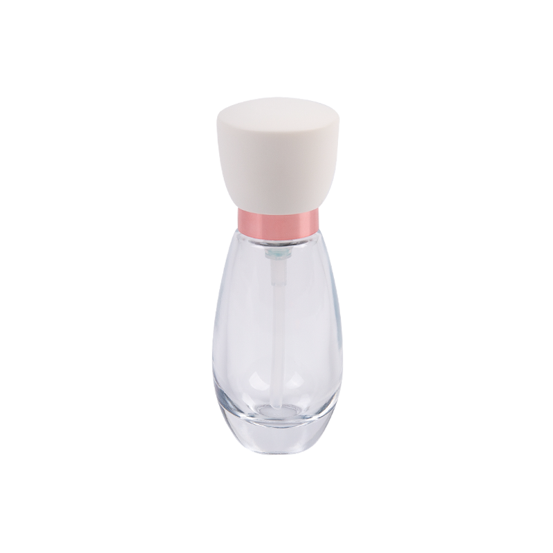 30 ml mroźna szklana butelka kosmetyczna z czapką abs