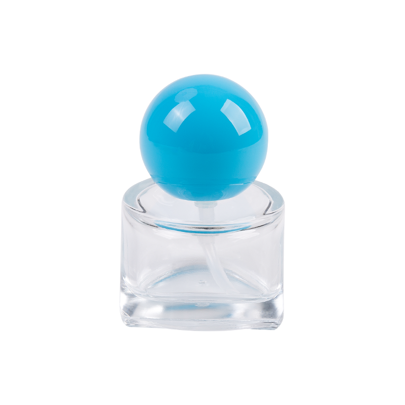 30 ml szklanej butelki kosmetycznej z niebieską czapką ABS