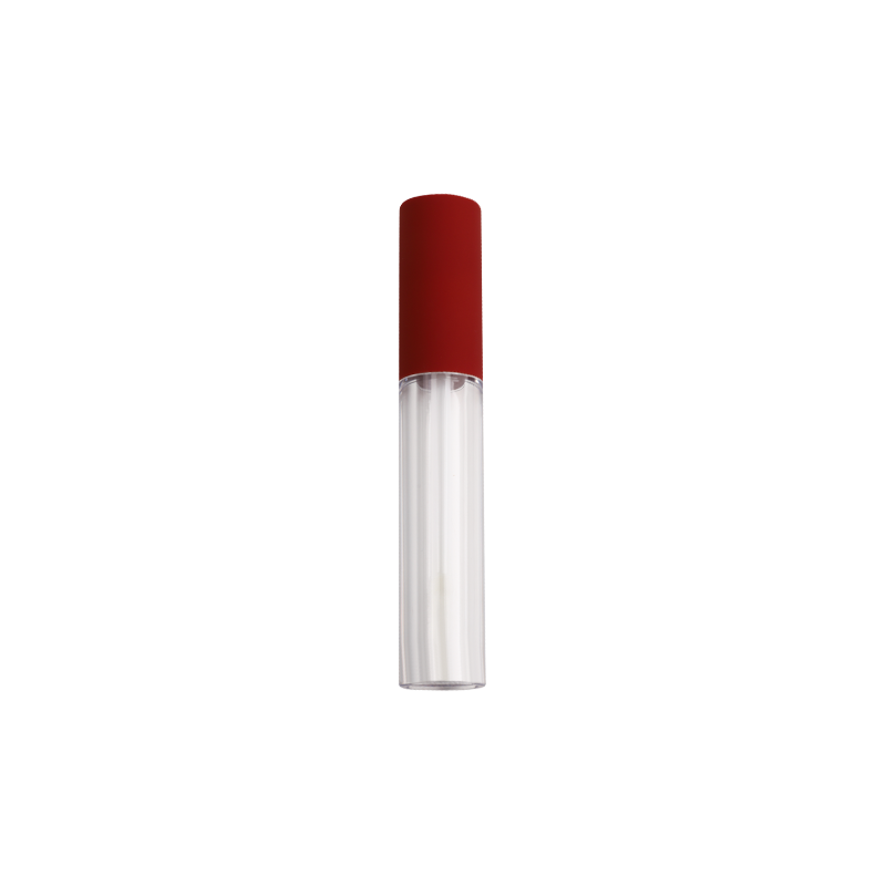 4,5 ml czerwona czapka okrągła przezroczysta rurka z lipgloss