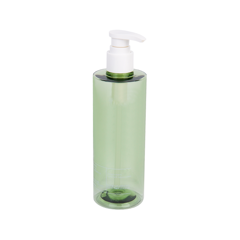 300 ml elegancka szczupła zielona butelka pompowa Petg