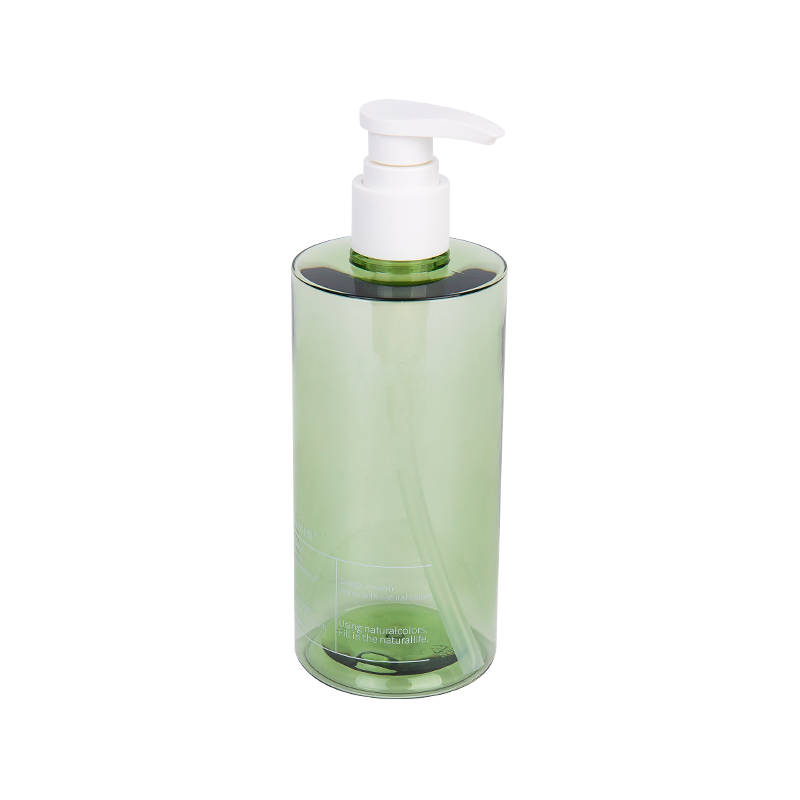 300 ml elegancka wysoka zielona butelka pompowa Petg